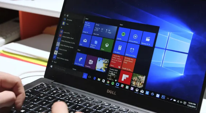 Laptop con Windows actualizado